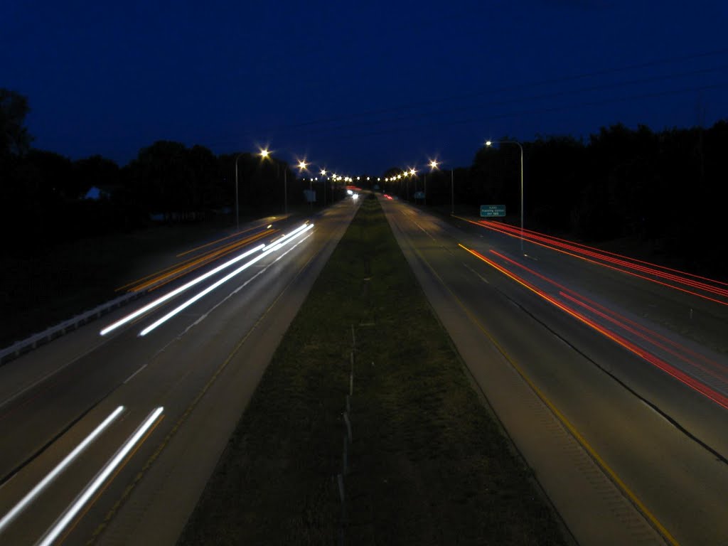 I-74 at dusk, Урбана