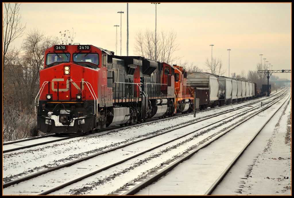 CN  at Harvey From "City of New Orleans"  a few miles from  Homewood IL, Харви