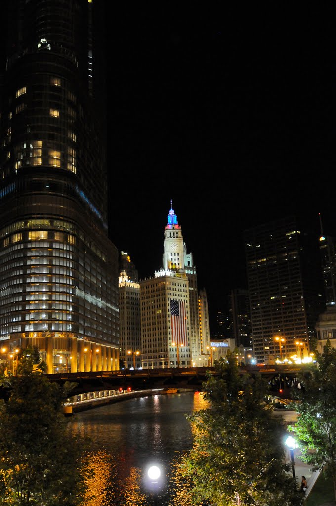 Chicago at night, Чикаго