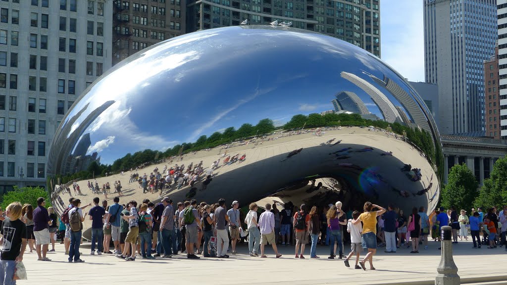 Polished Steel Bean in Chicago USA, Чикаго
