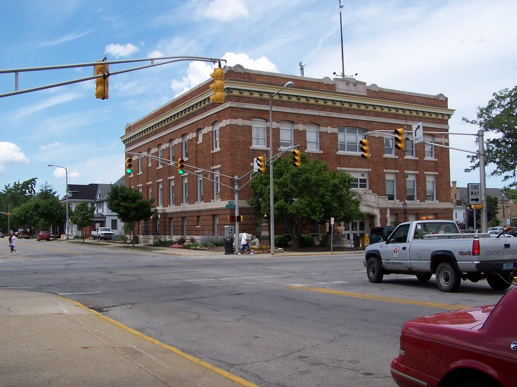 High and Second Streets, Elkhart, Indiana, July 2009, Елкхарт