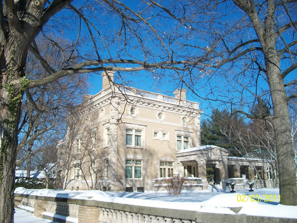 Ruthmere Mansion & museum in Winter (2); Elkhart, IN, Елкхарт