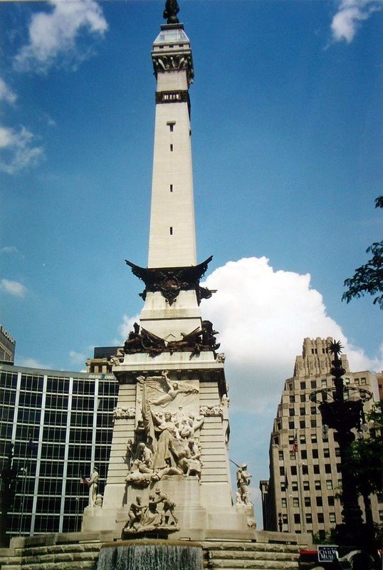 EE UU Monumento a Soldados y Marinos muertos en guerra, Indianápolis, Индианаполис