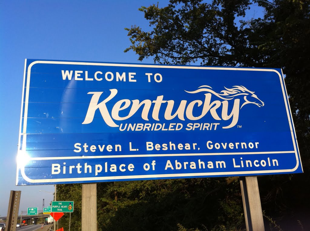 Welcome Sign to Kentucky, Нью-Олбани