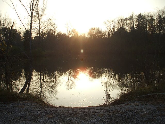 Sunset over the lake, Ричмонд