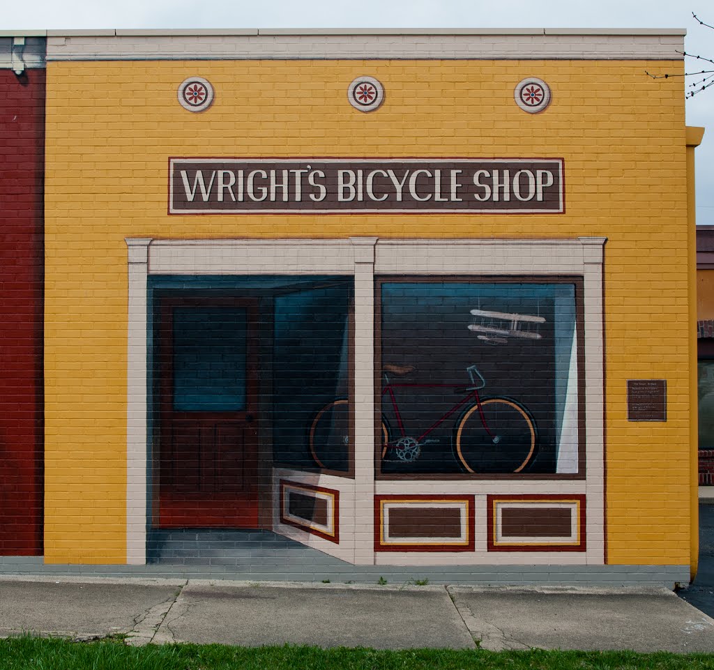 Wrights Bicycle Shop Mural, Richmond, IN, Ричмонд