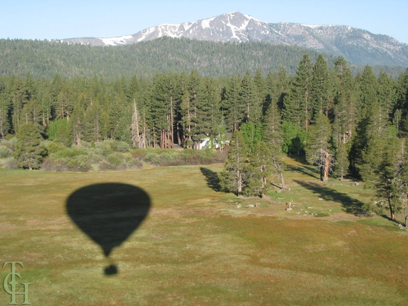 Balloon ride over Lake Tahoe, Тахо