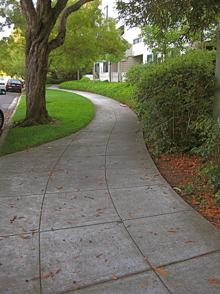 Curving Sidewalk on Prospect Row, Барлингейм