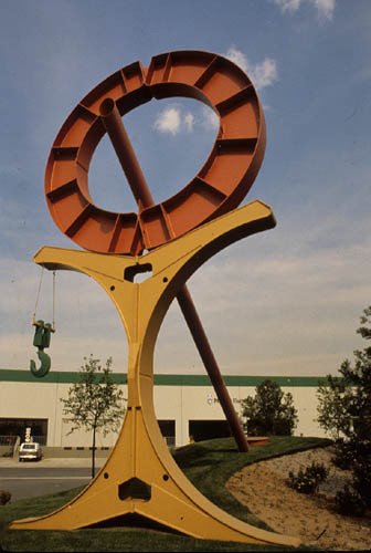 Zambrano Dial, sculpture by Rick Fisher, Белл-Гарденс