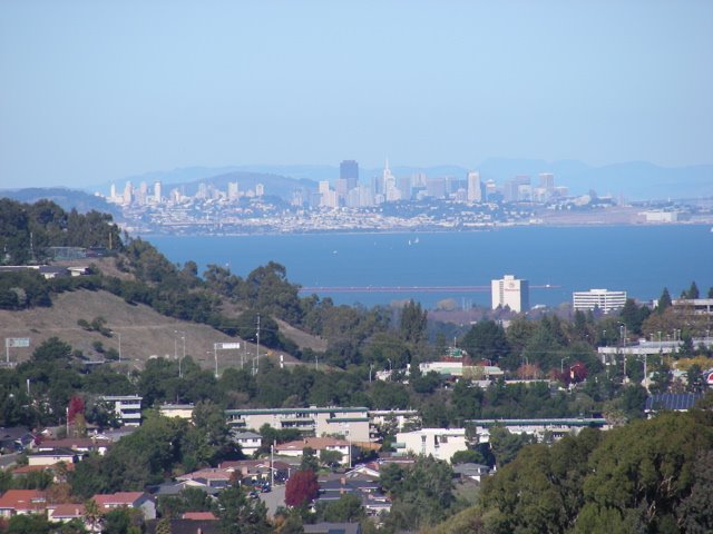 Bevs view of SF from Belmont, Белмонт