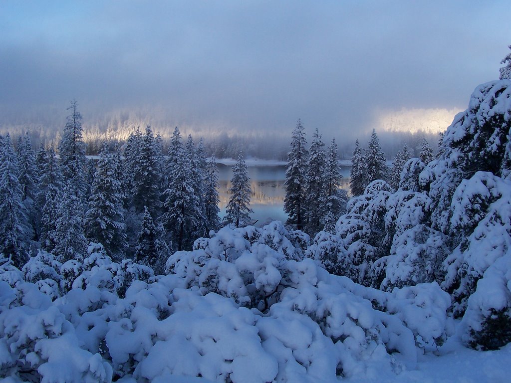 Snowy morning, Вест-Модесто