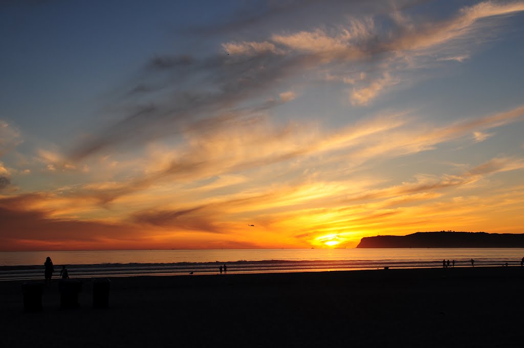 Sunset from Coronado Beach, Коронадо