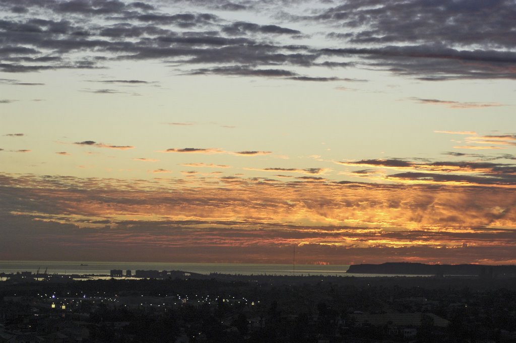 San Diego sunset from La Mesa, Лемон-Гров