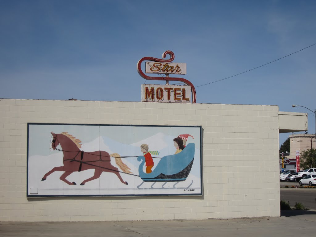 Horse and Sleigh Mural in Lompoc, California, Ломпок