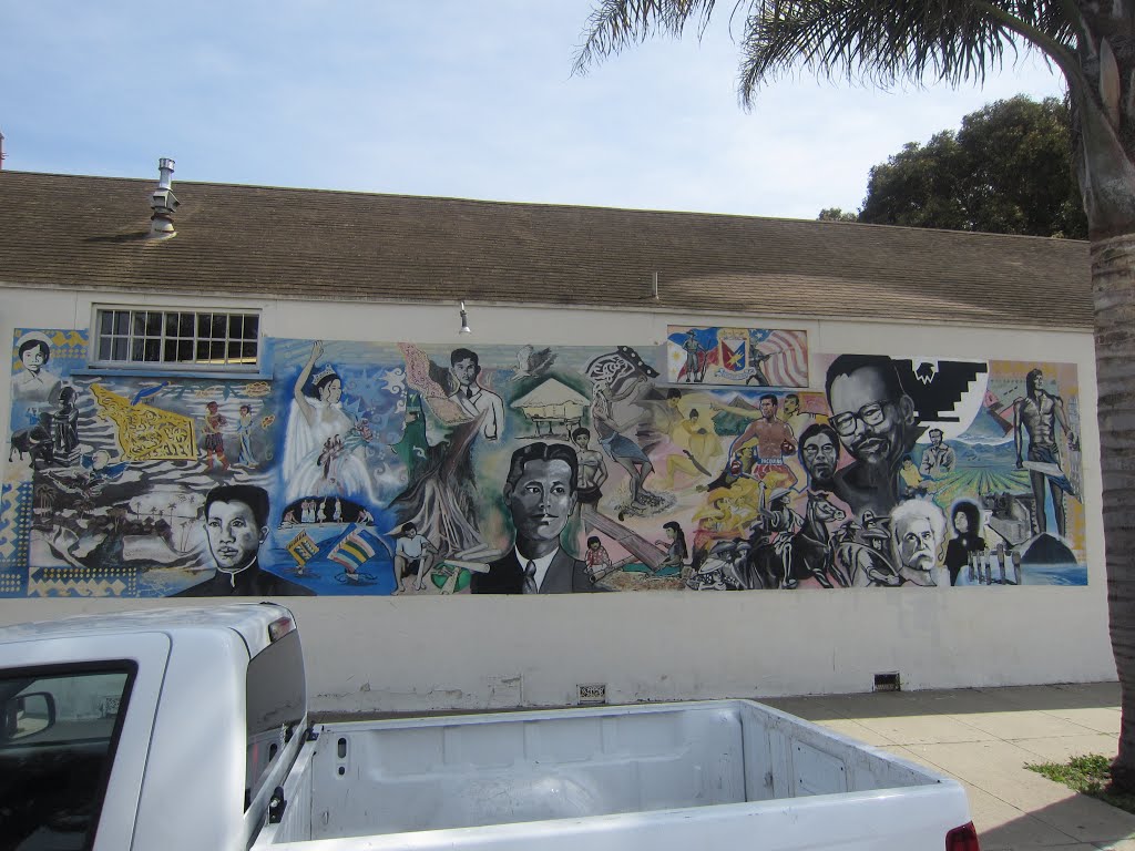 "Fillipino Heritage" Mural in Lompoc, California, Ломпок