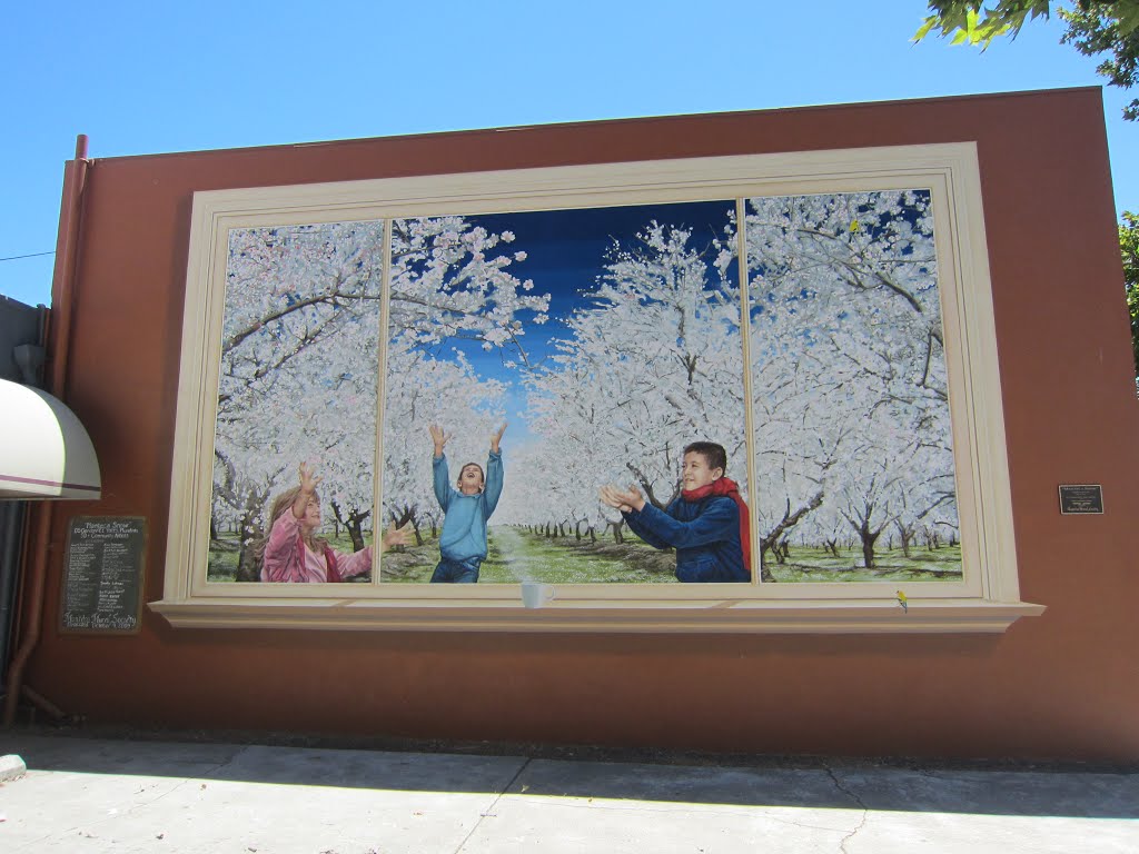 "Manteca Snow" Mural in Manteca, California, Мантека