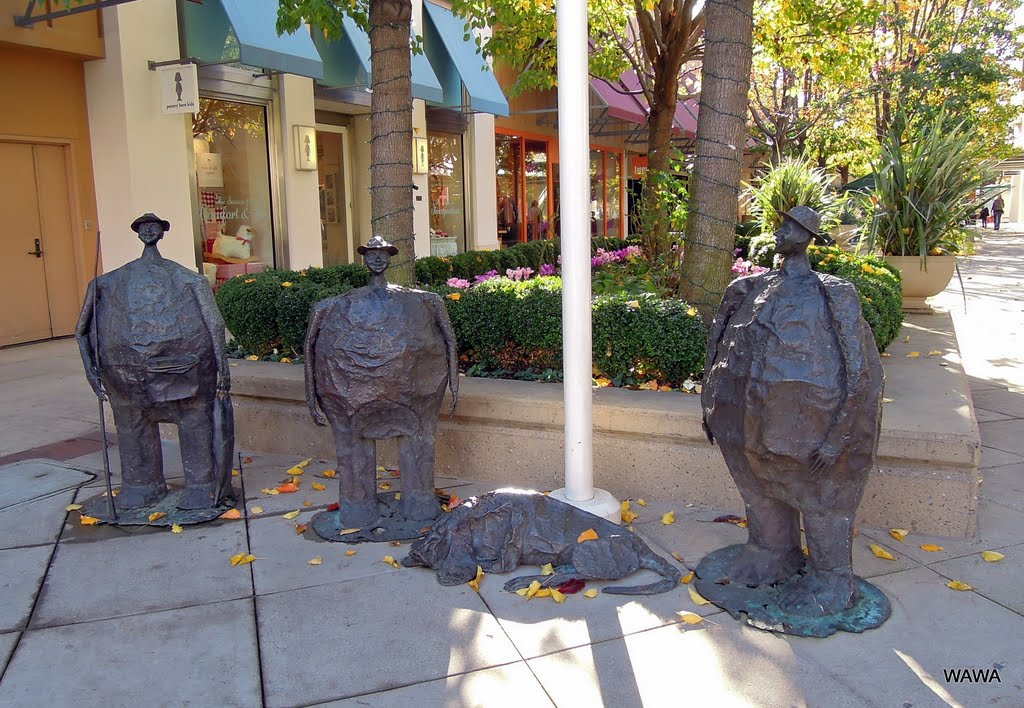 Albert Guibaras bronze at Stanford Shopping Center, Менло-Парк