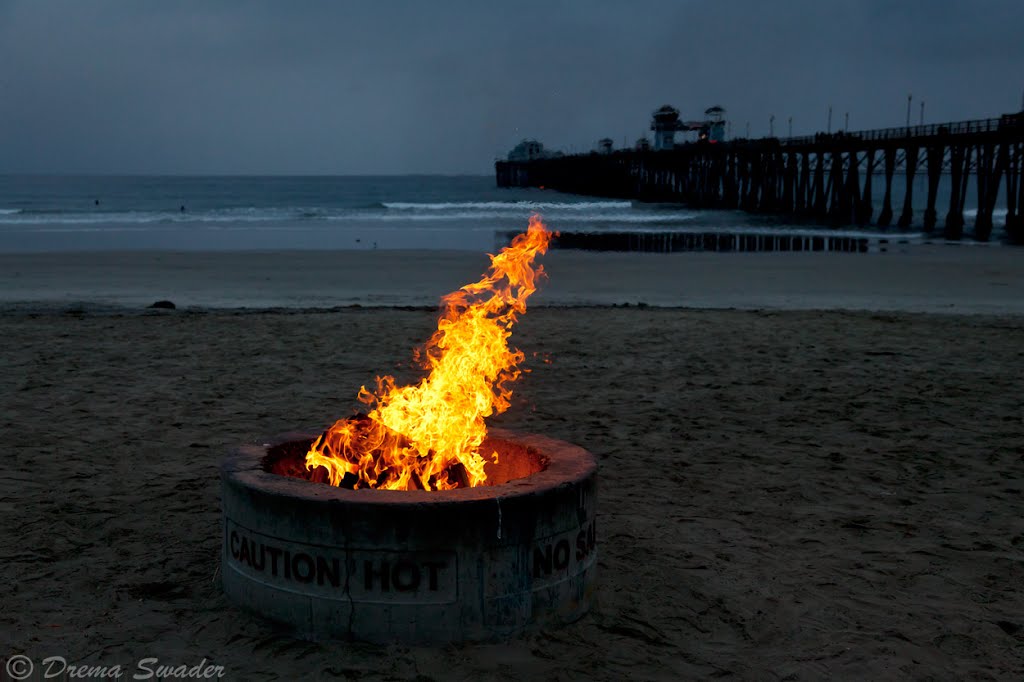 Beach campfire, Оушнсайд