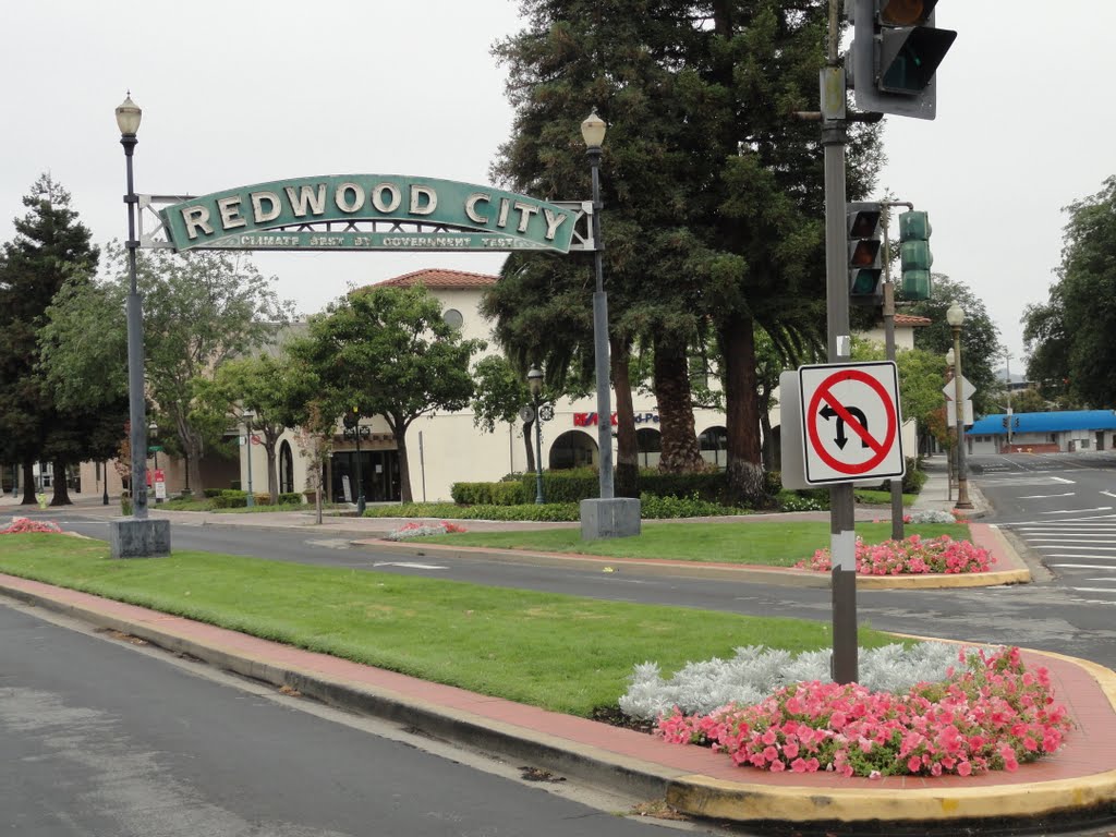 Redwood city,down town, Редвуд-Сити