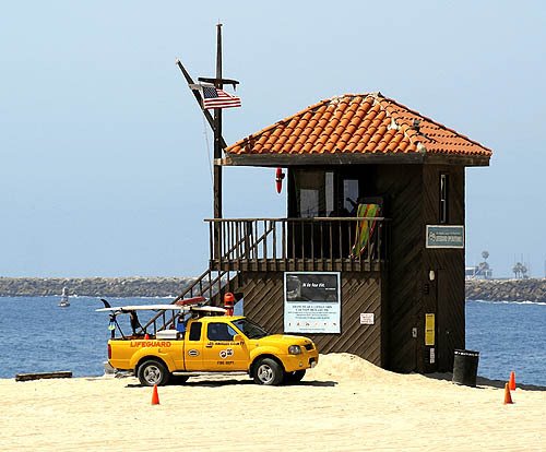 Lifeguard Tower & Vehicle - Redondo Beach - California - USA, Редондо-Бич