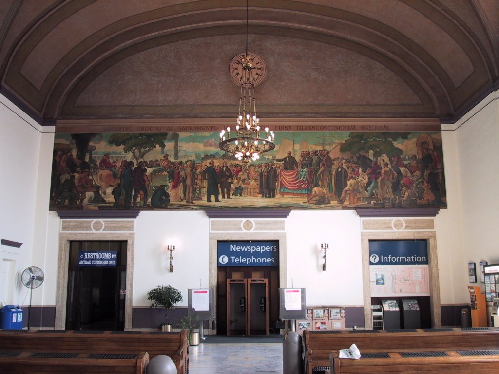 Inside of the Railway Station, Sacramento, Сакраменто