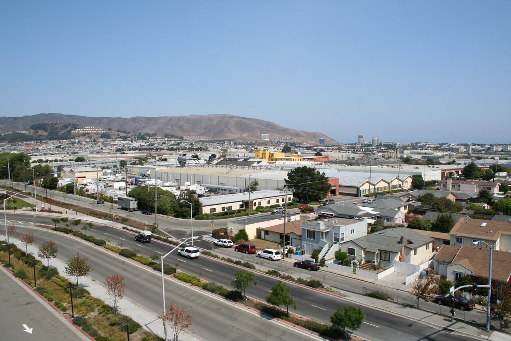 View from Tanforan Mall garage, Сан-Бруно