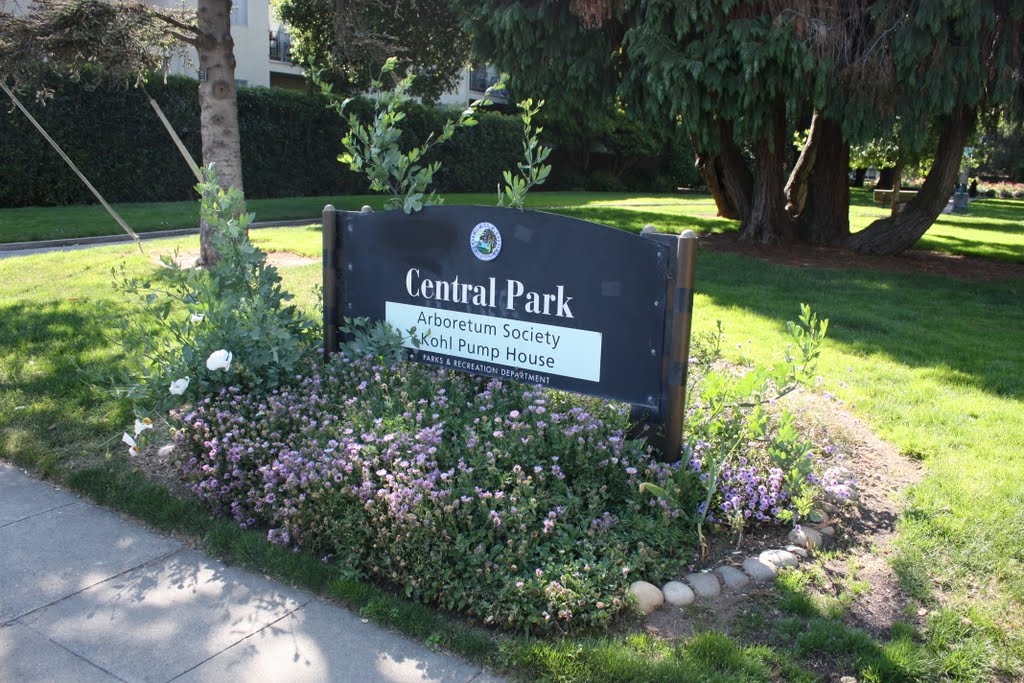 Central Park sign on 9th Ave, Сан-Матео