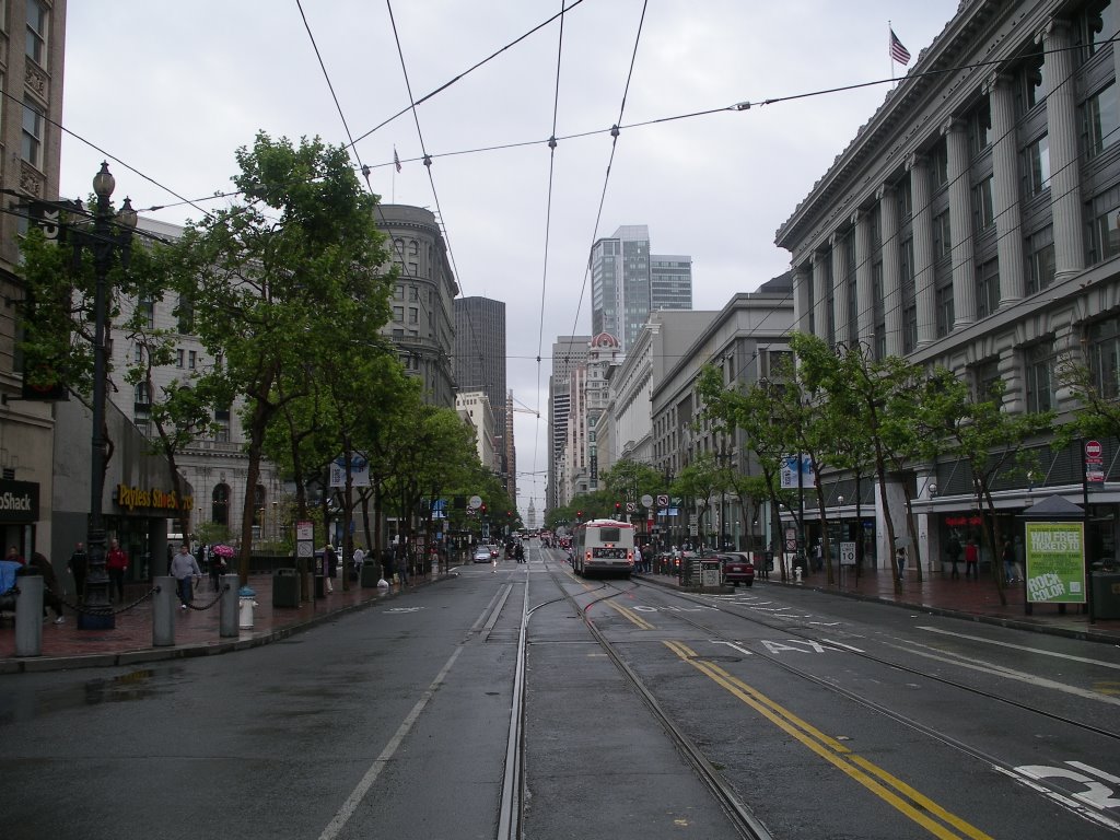 A rainy day on Market Street - May 2006, Сан-Франциско