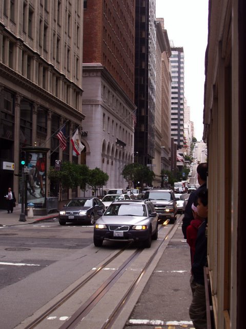 385 San Francisco, auf einem Cable Car in der California Street, Сан-Франциско