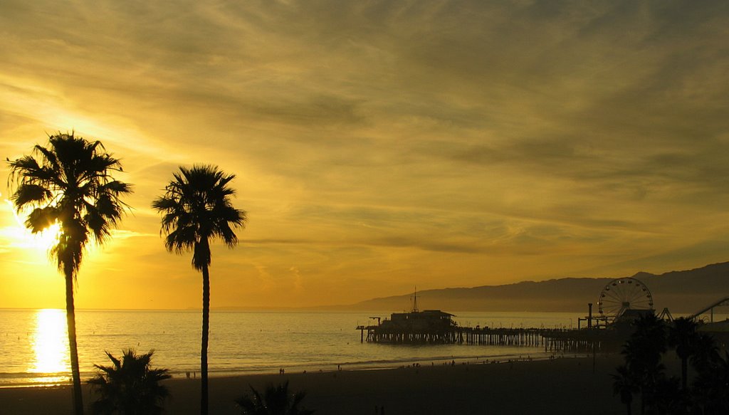 Sunset at Santa Monica, Санта-Моника