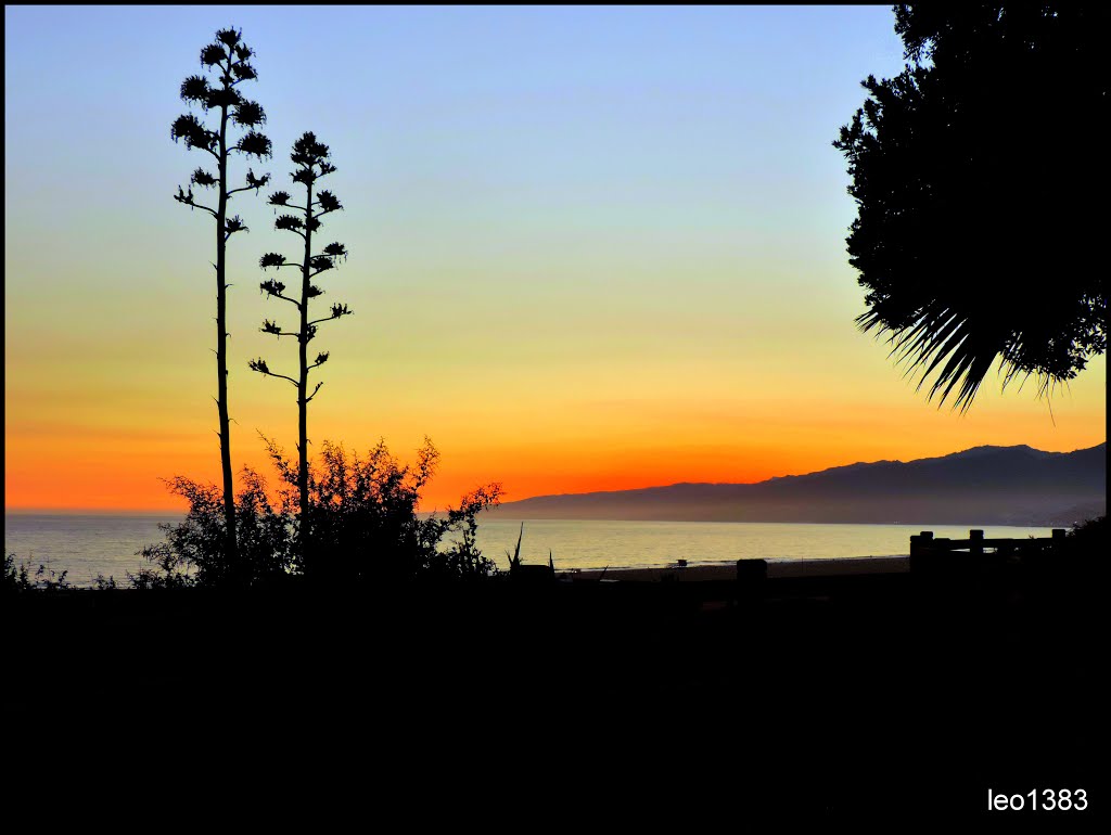 Santa Monica, sunset in Malibu..© by leo1383, Санта-Моника