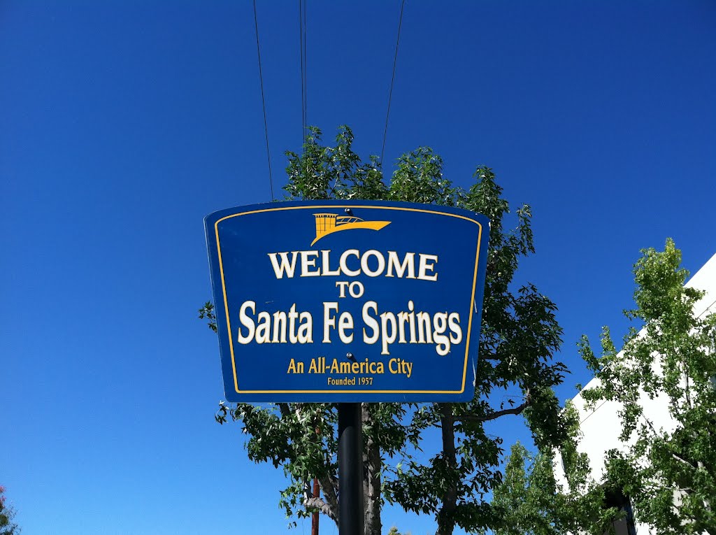 Santa Fe Springs City Sign, Серритос