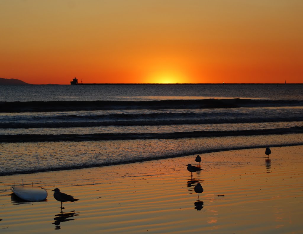 California Sunset, Seal Beach, Ca, Сил-Бич