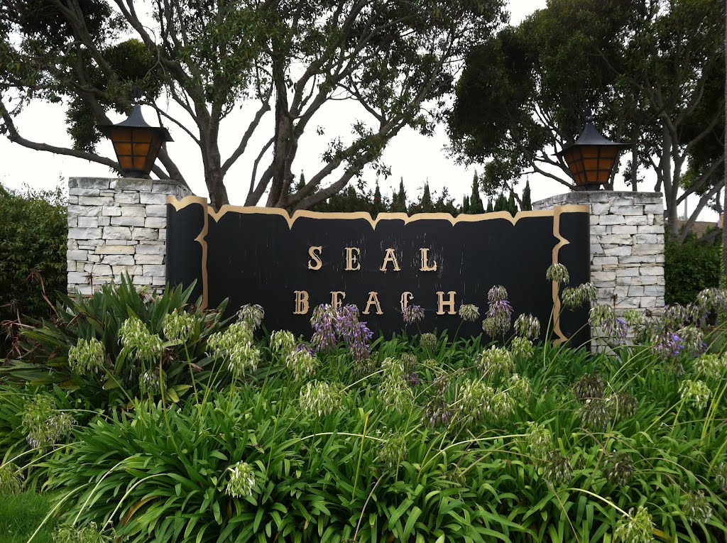 Seal Beach City Sign, Сил-Бич