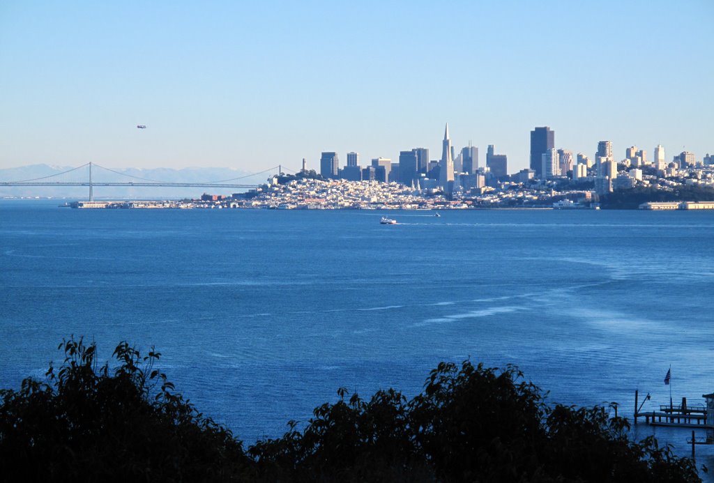 San Francisco & San Francisco Bay from Sausalito, California, Сусалито
