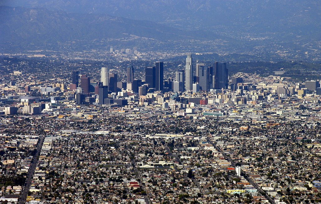 aerial view Los Angeles 2, Хантингтон-Парк
