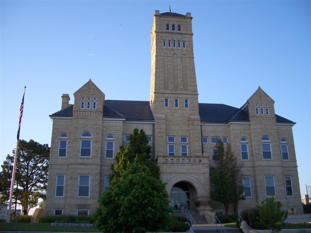 Geary County Courthouse, limestone, Junction City, KS, Джанкшин-Сити