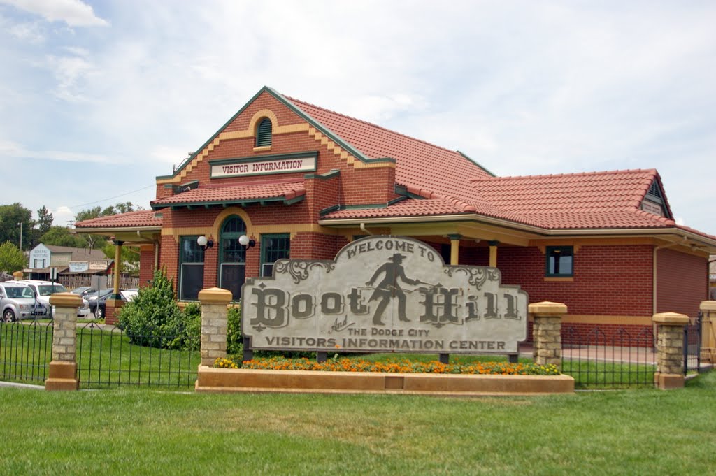 2011, Dodge City, KS, USA - Boot Hill museum - sign, Додж-Сити