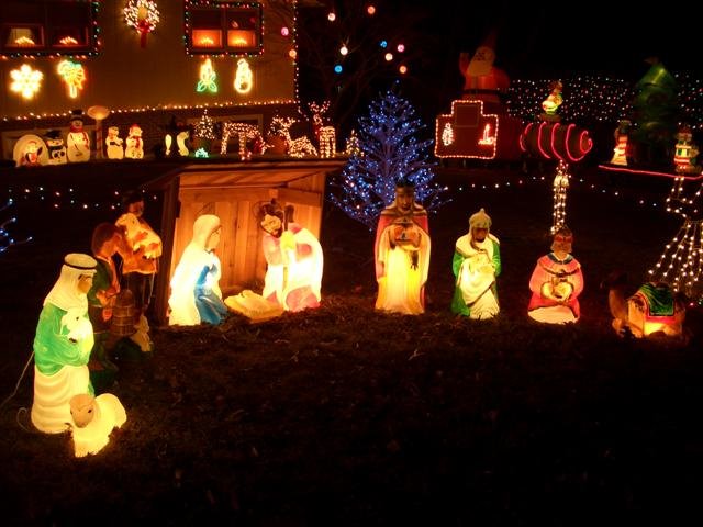 Pearson Christmas lights, Merriam, KS, Мерриам