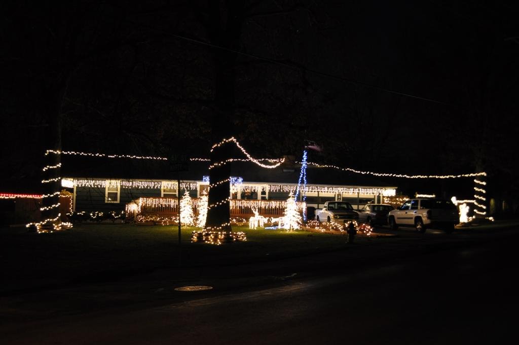 Eye catching residence Christmas lights, Overland Park, KS, Мерриам