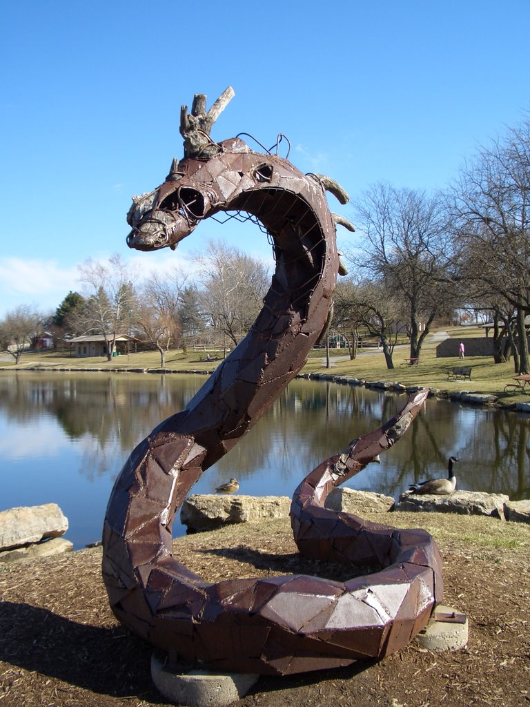 The Serpent, sculpture,Sar-Ko-Par Park,Lenexa,KS, Овербрук