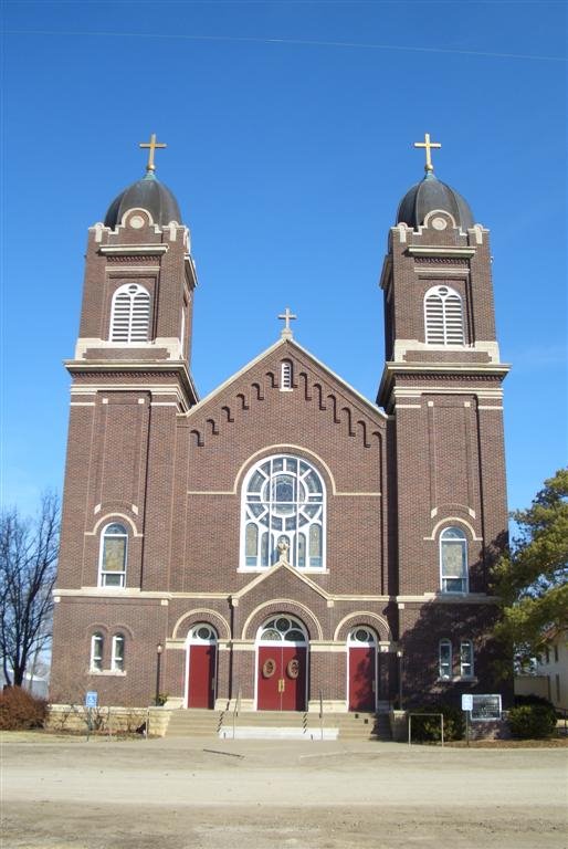 Cathedral of the Flint Hills, Sacred Heart Catholic Church, Paxico, KS, Овербрук