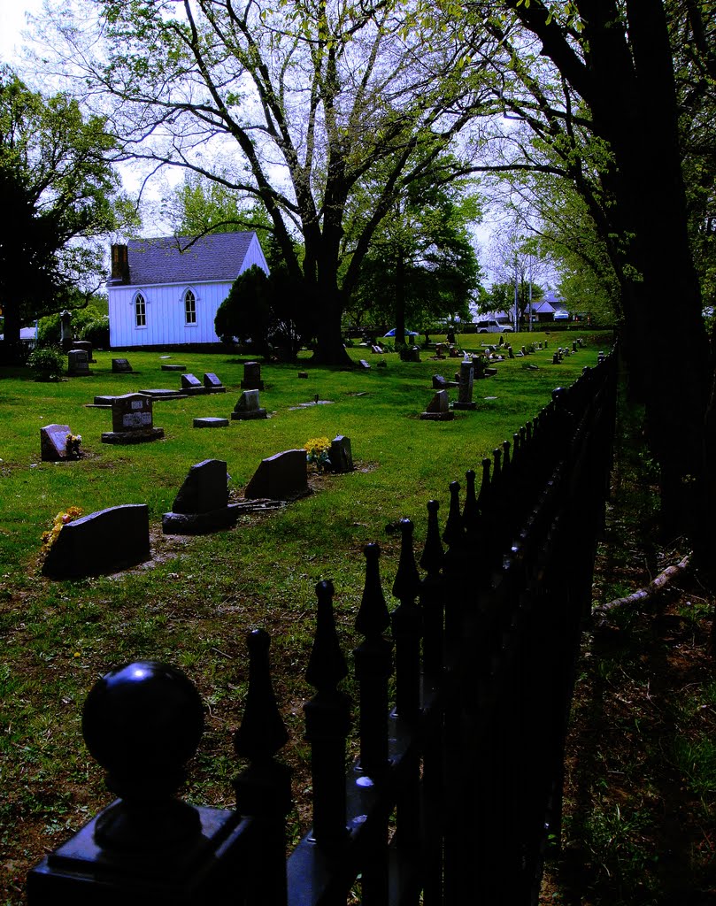 Antioch Cemetery viewed from west fence, Оверленд-Парк