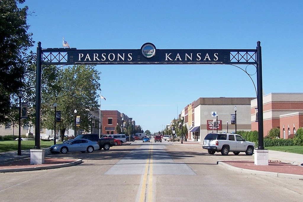 Main Street, Parsons, Labette County, Kansas, Парсонс