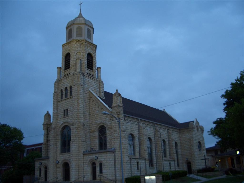 St Joseph Catholic Church, limestone, Hays, KS, Хэйс