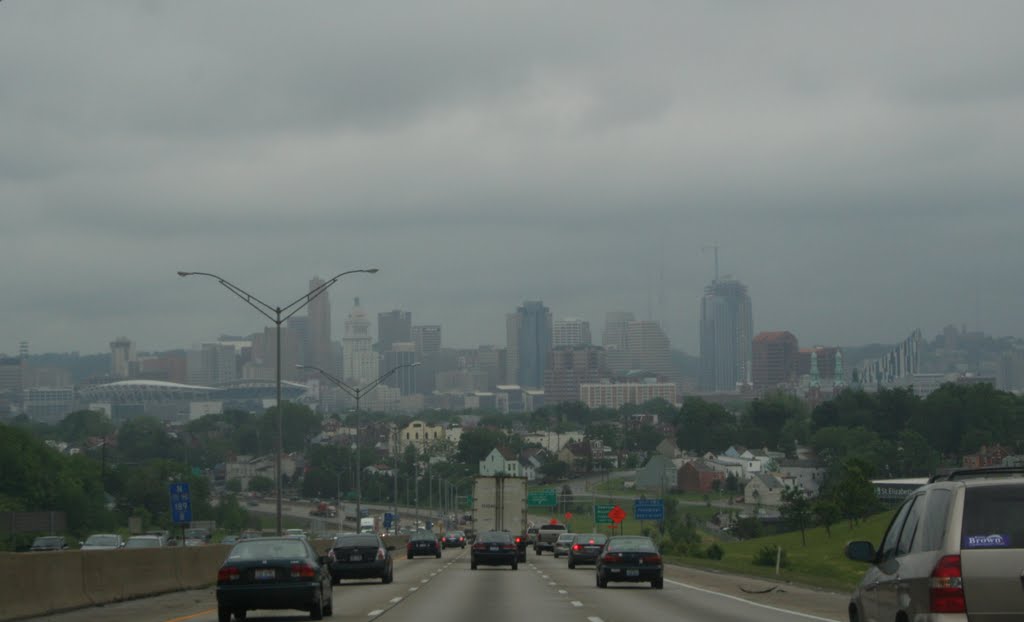 Cincinnati, Downtown From Interstate 71, Ковингтон