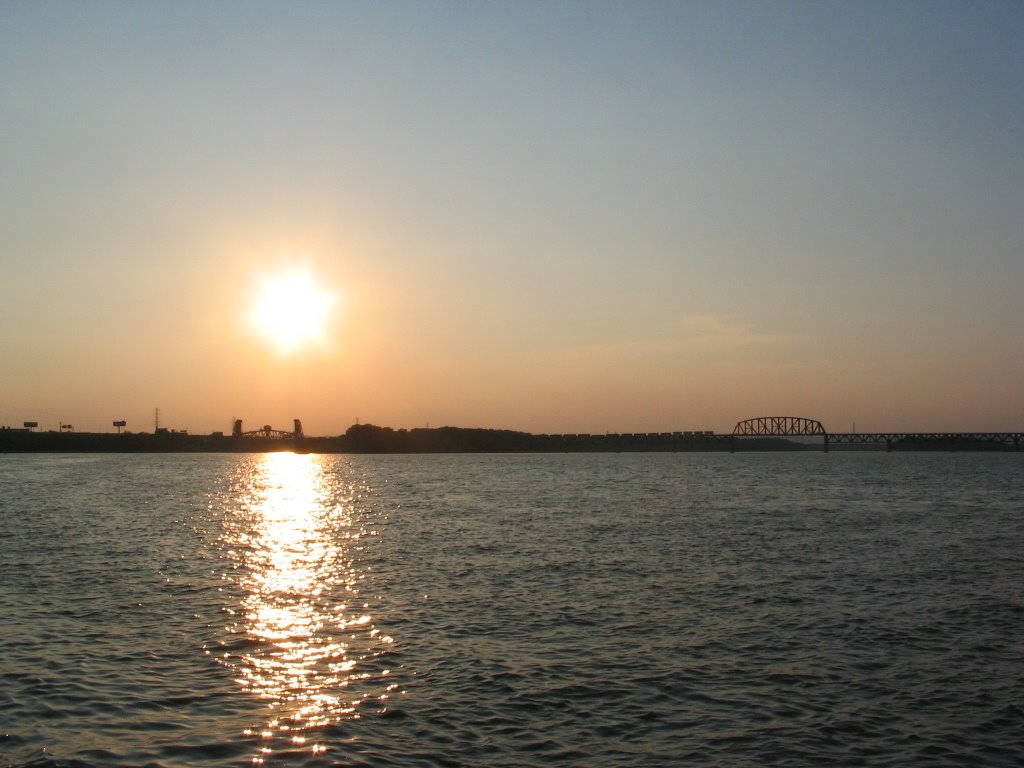 Ohio River sunset, Лоуисвилл