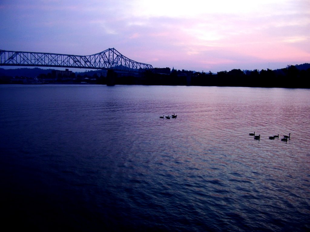 The Ohio River in the early morning, Флатвудс