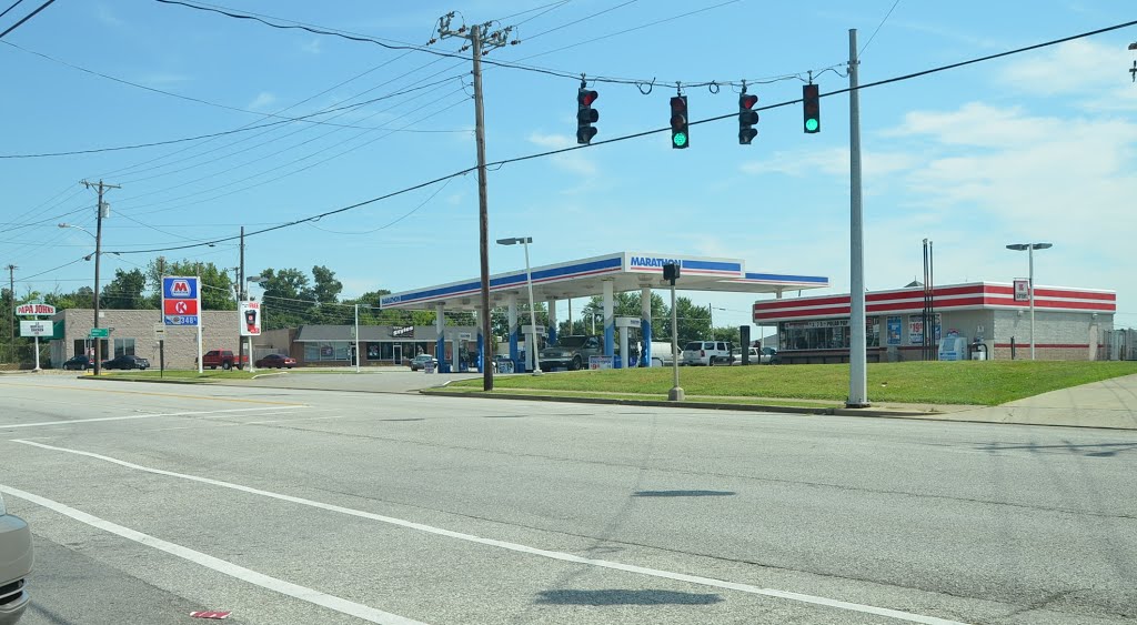 Marathon Fuel Station, West Walnut Street, Lebanon, Kentucky, Форт-Вригт