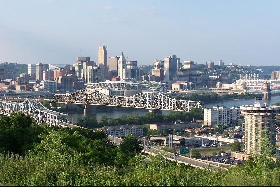 Cincinnati Skyline from Devou Park, Covington, Kentucky, Форт-Митчелл